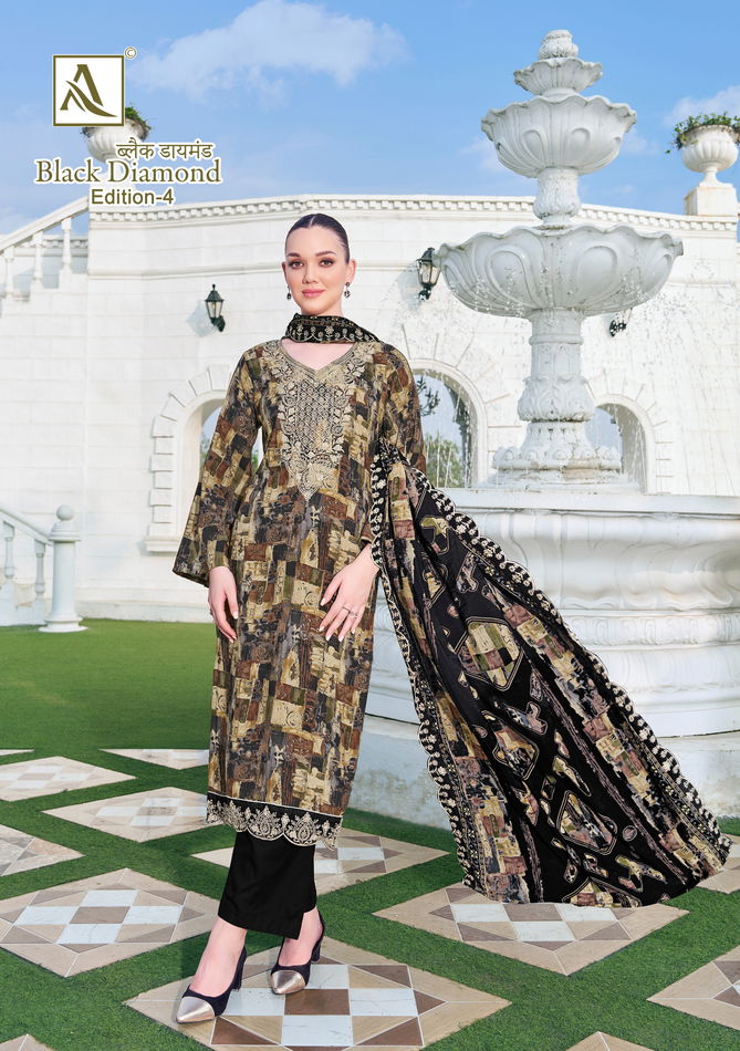 Black Diamond 4 By Alok Suit Rayon Printed Dress Material Orders In India